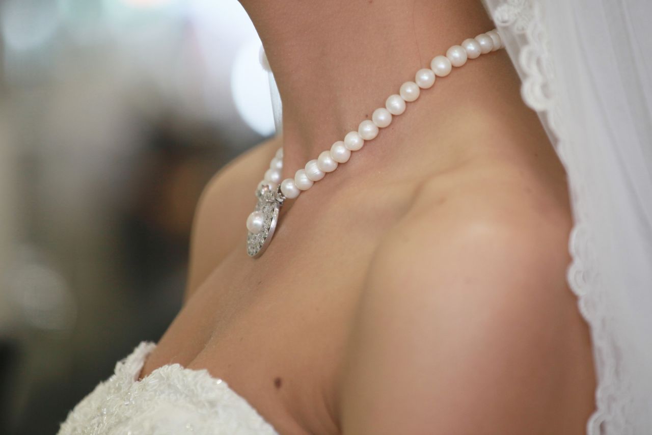 Perla Strand, Freshwater pearls, 14k clasp